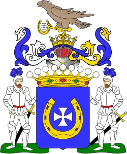 Coat of arms of Count Stanisław Grzębski (1804)
