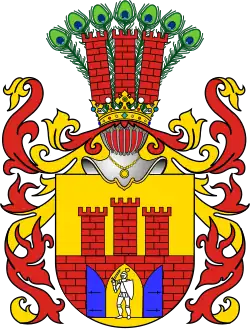 Coat of arms of Archbishop Janusz suchywilk
