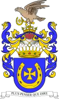 Coat of arms of Count Alfons Taczanowski (1854)