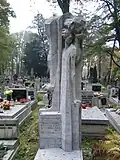 Tomb of Janina Gałowa, statue by Gosławski