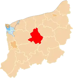 Location within the voivodeship
