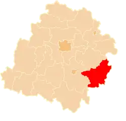 Location within the voivodeship