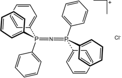 Bis(triphenylphosphine)iminium chloride is the chloride salt of a bulky lipophilic phosphonium cation [Ph3PNPPh3]+.