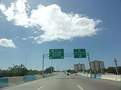 Southbound lanes of PR-12, near exit to PR-133 (Calle Comercio), in Ponce