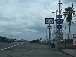 PR-129 north at PR-487 intersection in Bayaney barrio