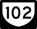 Highway 102 marker