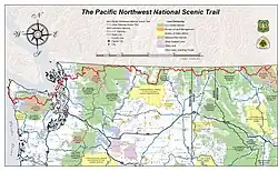 Image 5Pacific Northwest National Scenic Trail overview map (from Pacific Northwest Trail)