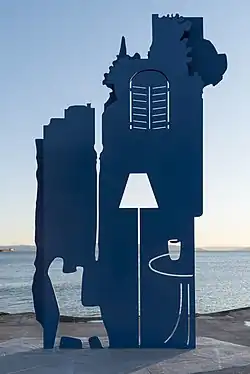 Art installation "Balthazartown Beach" at beach Grčevo