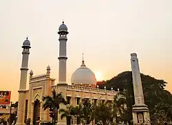 The mosque and Martyr's Column