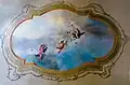 Fresco with putti in the palazzo