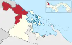 Location of Changuinola