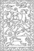 Line drawing copy of the panel 4