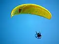 Paragliding at the beach