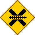 P-49 Railway level crossing without safety barriers