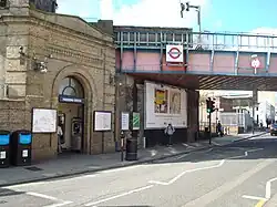 Station entrance from Parsons Green Lane