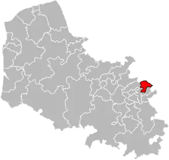 Location of Carvin within the department
