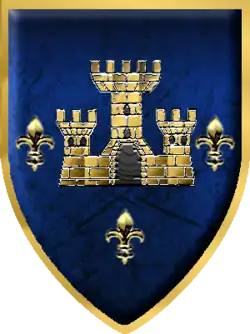 Borač or Pavlovac castle on Radinović-Pavlović family blazon