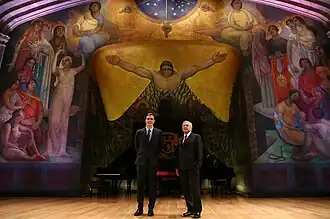 Prime Minister Pedro Sánchez and President Andrés Manuel López Obrador in Mexico City, 2019.