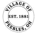 Official seal of Peebles, Ohio