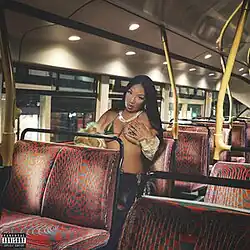 Cover art for "Peggy": Ceechynaa on a bus