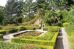 a formal ornamental garden
