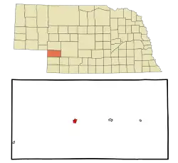 Location within Perkins County and Nebraska