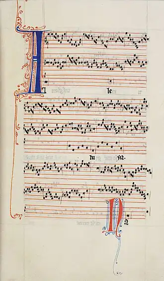 Image 14Alleluia nativitas by Perotin from the Codex Guelf.1099 (from History of music)