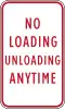 No loading unloading anytime