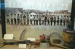 Exhibit of the Arizona Rangers and their weapons.