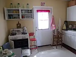 The kitchen of the Lovinggood House.