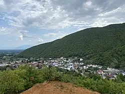 Photo of Botushë from its northern side, 2022.