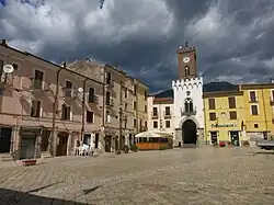 Umberto I square with the civic tower