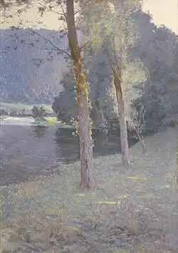Au Bord de l'eau: au pays des Vosges (At the Water's Edge: In the Country of the Vosges) (1892), oil on canvas, Charles-Friry Museum