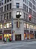 The iconic clock outside the Gimbels flagship in Pittsburgh
