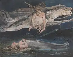 Pity by William Blake, based on Macbeth's "Pity, like a naked new-born babe, striding the blast."[87]