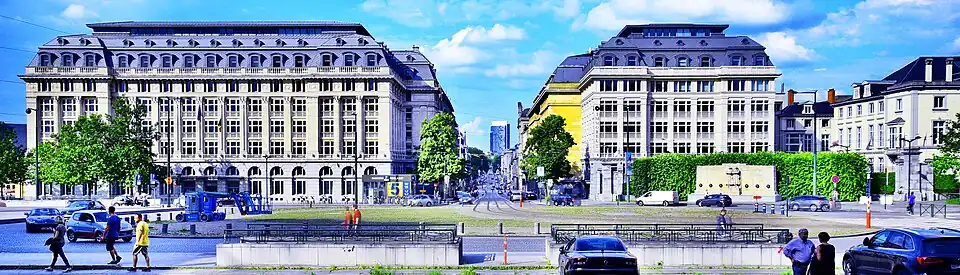 The Place Poelaert/Poelaertplein seen from the stairs of the Palace of Justice