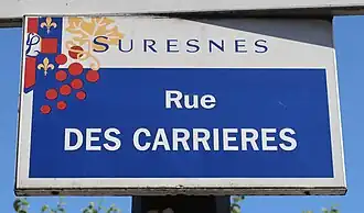 Color photograph of a street name plaque.