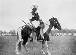 In Arambai dart throwing war tactical events