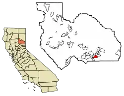 Location of Gold Mountain in Plumas County, California.