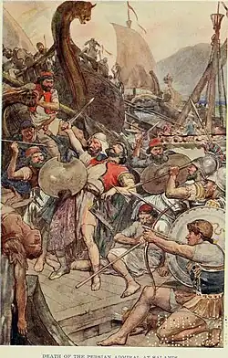 Death of the Persian Admiral at Salamis
