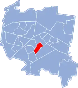 Location of Osiedle Piaski within Białystok