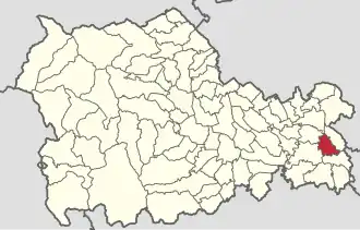 Location in Neamț County