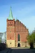 Gothic church (1393) in Zator