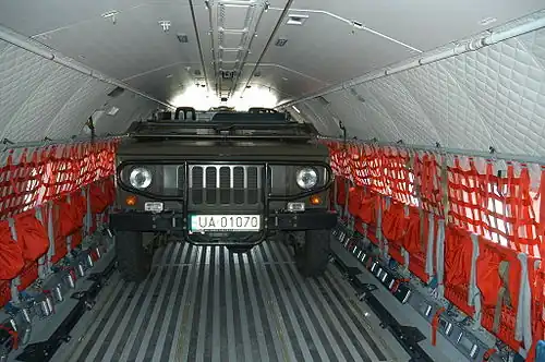 Polish CASA C-295 transporting a military Honker