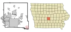 Location of Runnells, Iowa