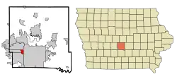 Location in the State of Iowa