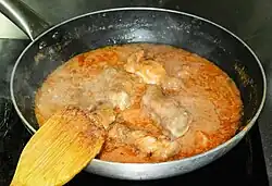 Chicken in peanut sauce