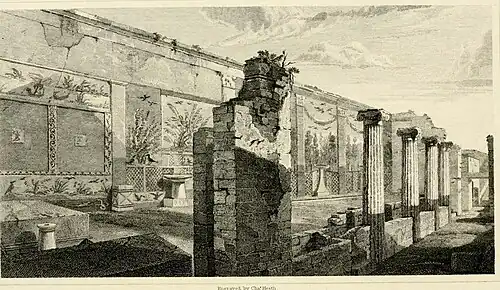 Viridarium with triclinium