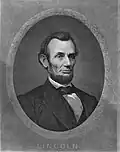 Engraving of Abraham Lincoln by Henry Gugler