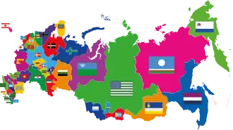 Map of former Russian territories